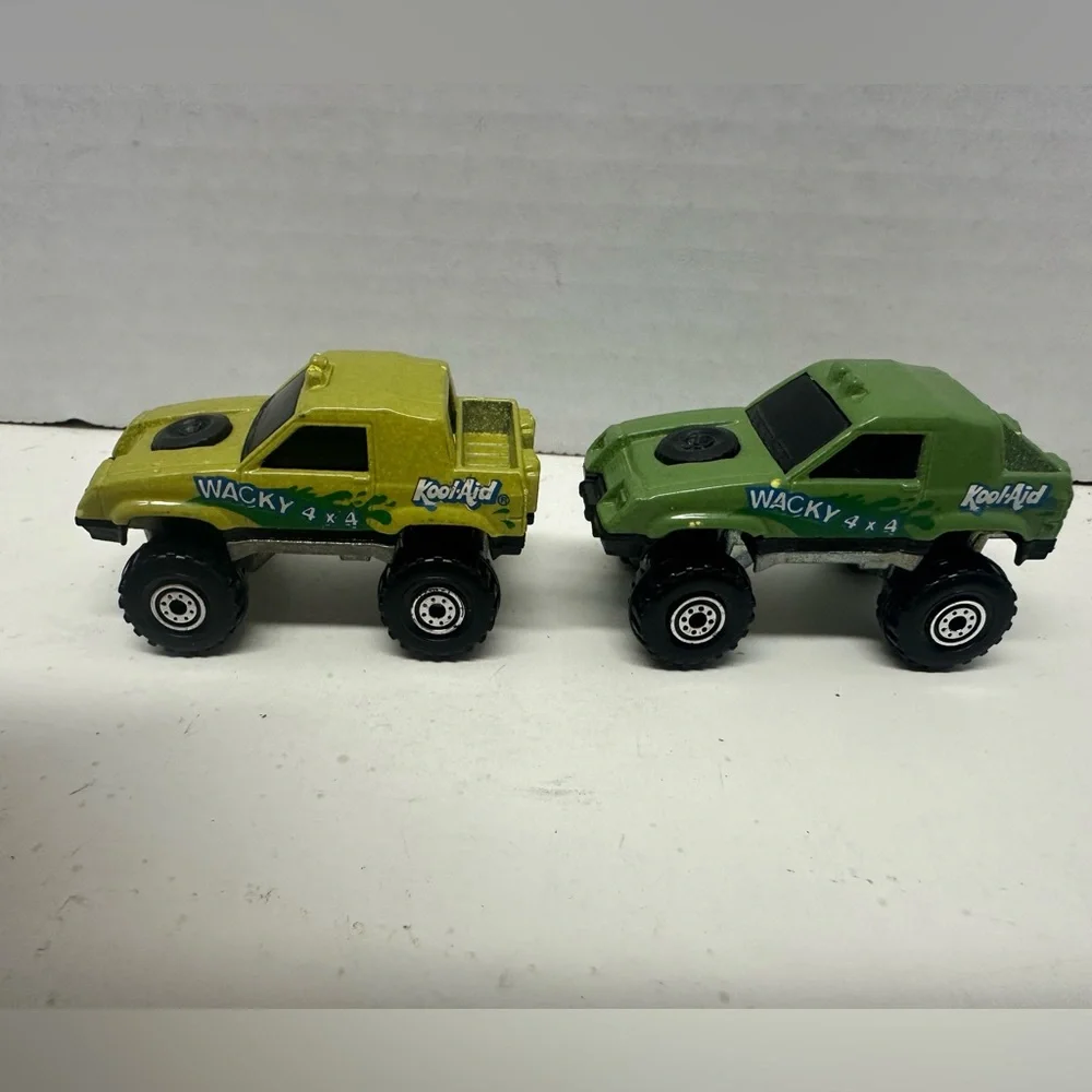 Lot of 2 Wacky 4x4 Green Kool-Aid Hotwheels